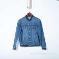 Neue benutzerdefinierte blaue Denimjacke